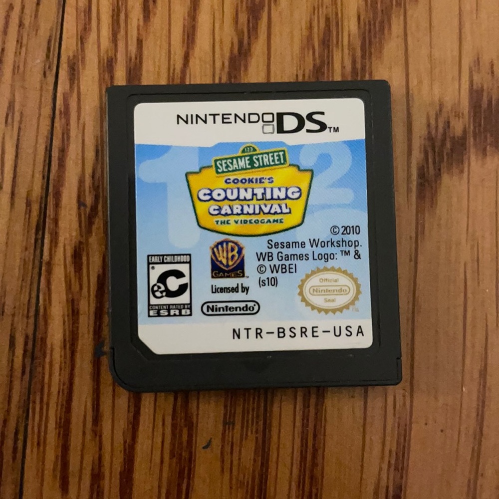 Sesame Street cookies counting carnival DS game